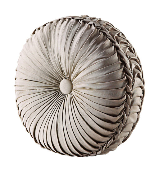 J. Queen New York Decorative Coordinate Pillows Astoria Tufted Round Decorative Throw Pillow