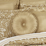 J. Queen New York Decorative Coordinate Pillows Aurelia Tufted Round Decorative Throw Pillow