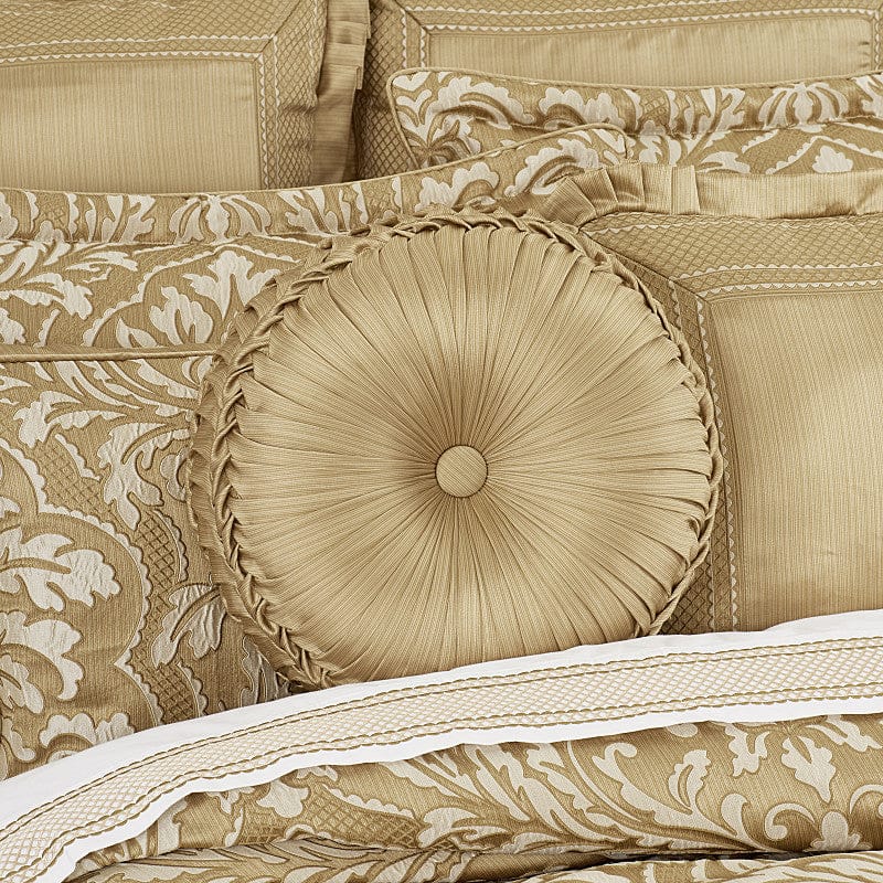 J. Queen New York Decorative Coordinate Pillows Aurelia Tufted Round Decorative Throw Pillow