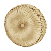 J. Queen New York Decorative Coordinate Pillows Aurelia Tufted Round Decorative Throw Pillow