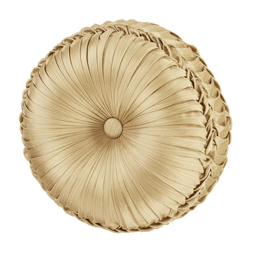 J. Queen New York Decorative Coordinate Pillows Aurelia Tufted Round Decorative Throw Pillow