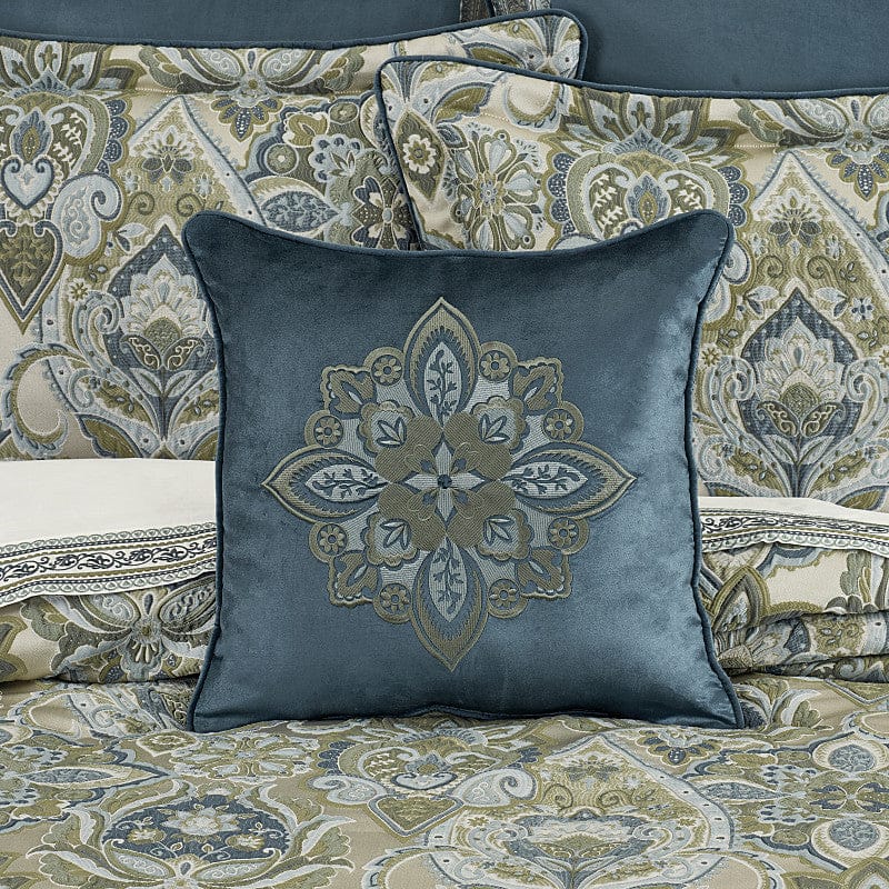 J. Queen New York Decorative Coordinate Pillows Avellino 18" Square Decorative Throw Pillow