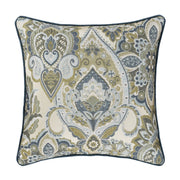 J. Queen New York Decorative Coordinate Pillows Avellino 20" Square Decorative Throw Pillow