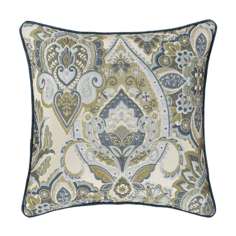 J. Queen New York Decorative Coordinate Pillows Avellino 20" Square Decorative Throw Pillow