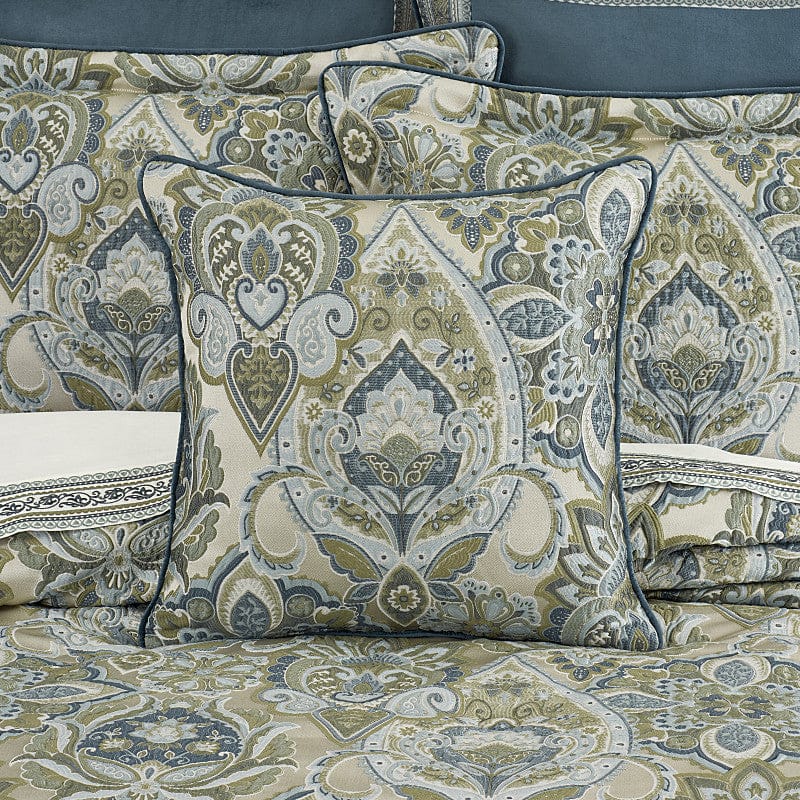 J. Queen New York Decorative Coordinate Pillows Avellino 20" Square Decorative Throw Pillow