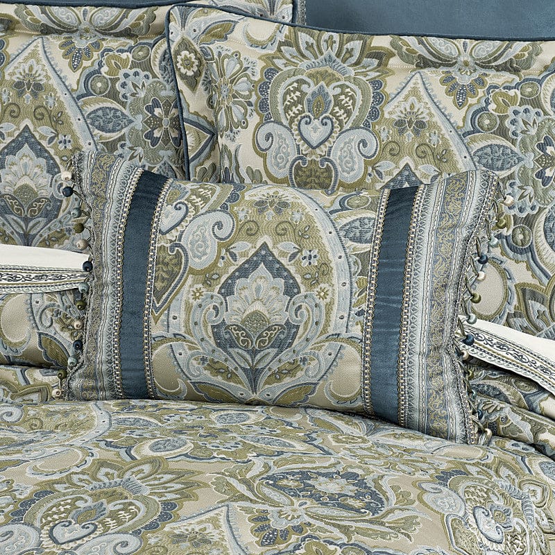 J. Queen New York Decorative Coordinate Pillows Avellino Boudoir Decorative Throw Pillow