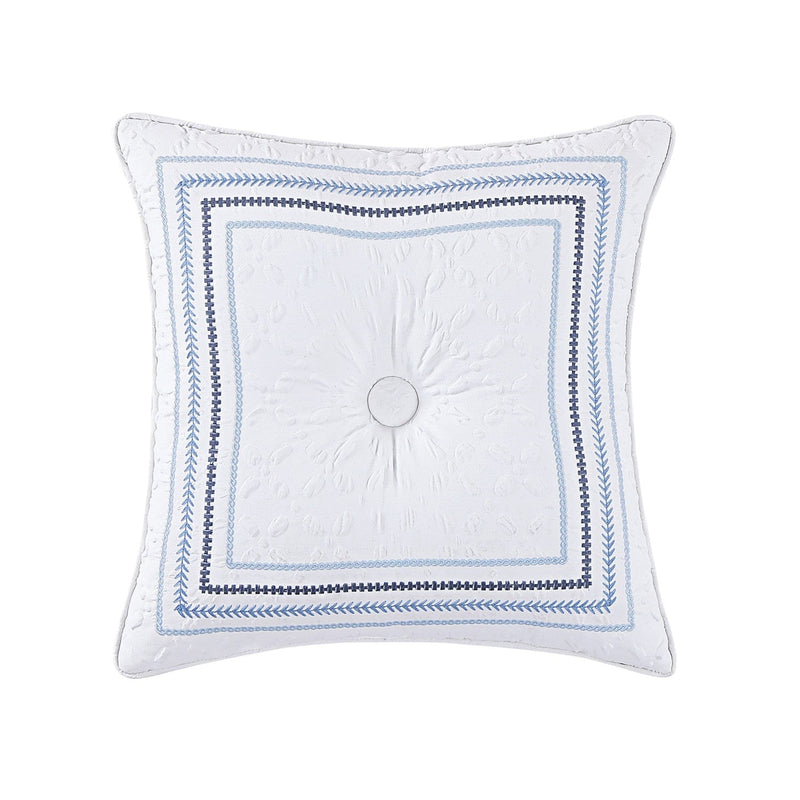 J. Queen New York Decorative Coordinate Pillows Bayside 18" Square Decorative Throw Pillow