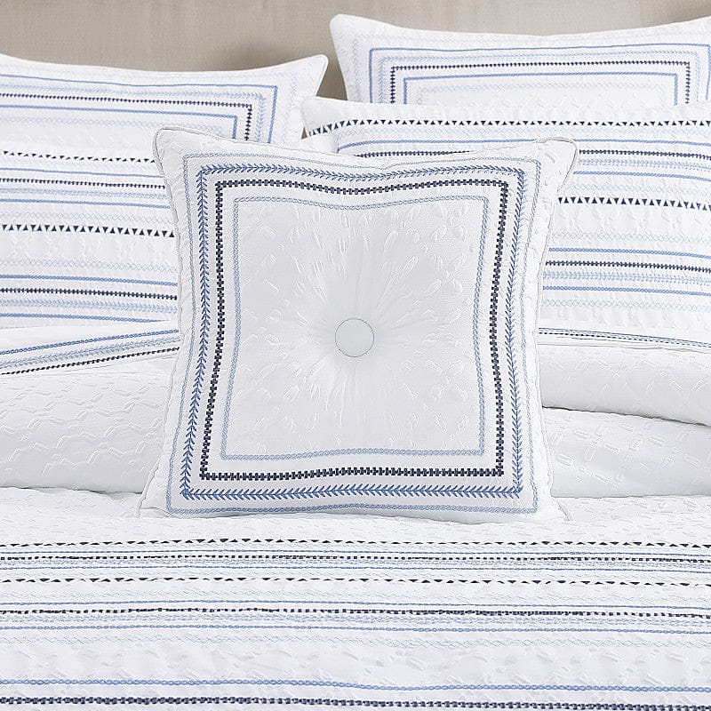 J. Queen New York Decorative Coordinate Pillows Bayside 18" Square Decorative Throw Pillow