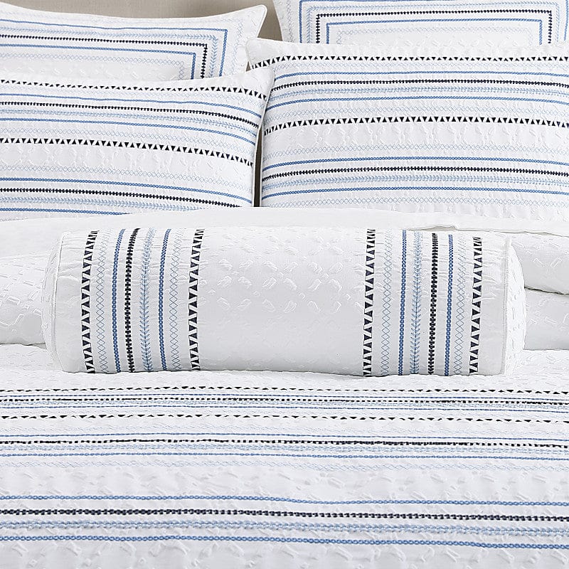 J. Queen New York Decorative Coordinate Pillows Bayside Neckroll Pillow