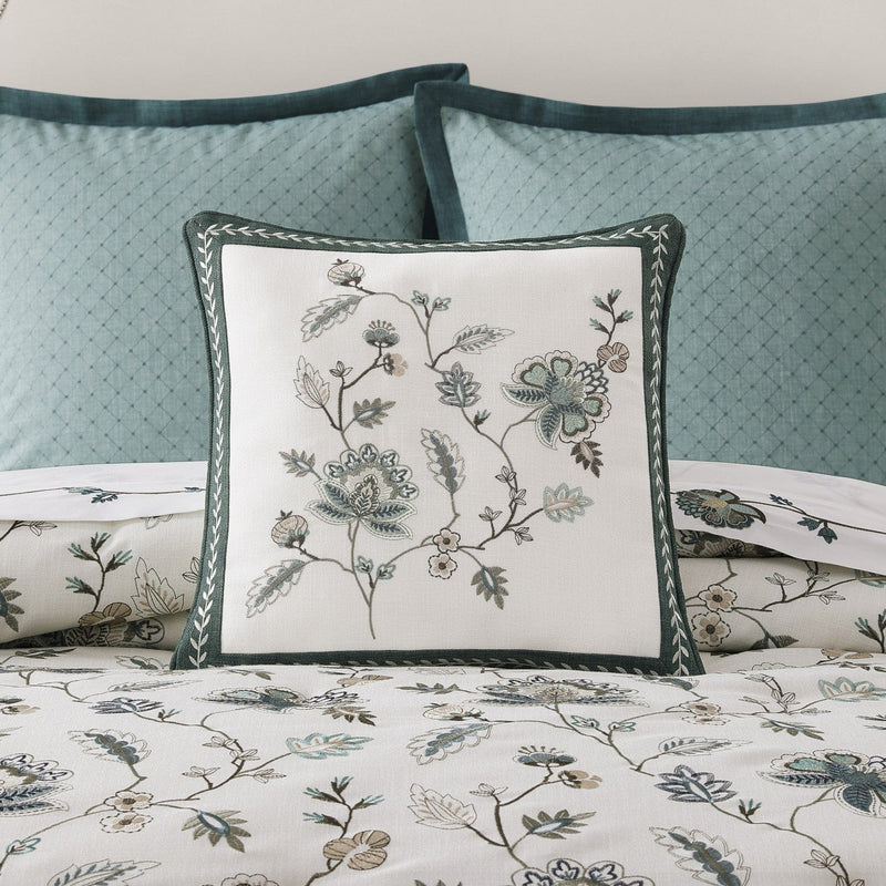 J. Queen New York Decorative Coordinate Pillows Blossom View 18" Square Decorative Throw Pillow