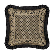J. Queen New York Decorative Coordinate Pillows Bolero 20" Square Embellished Decorative Throw Pillow