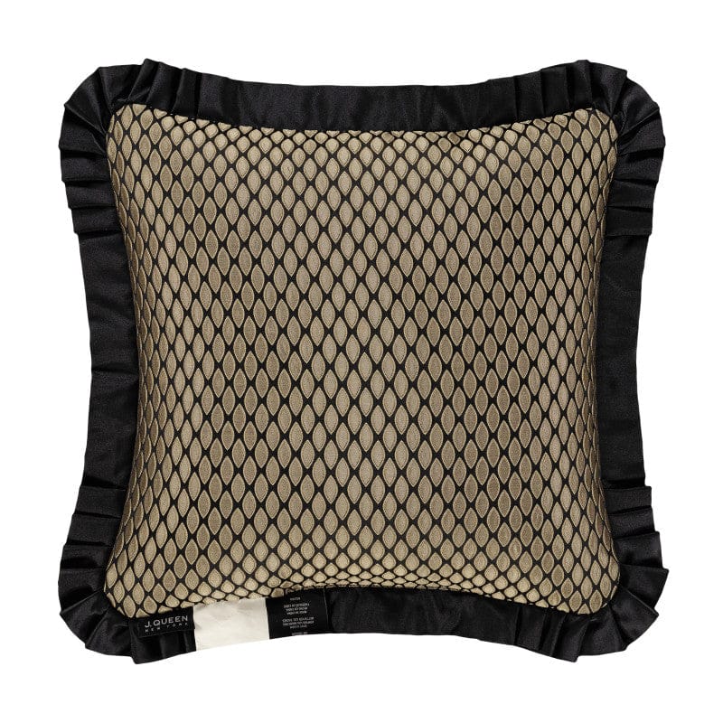 J. Queen New York Decorative Coordinate Pillows Bolero 20" Square Embellished Decorative Throw Pillow