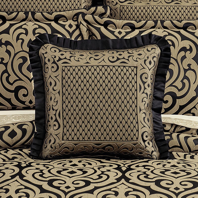 J. Queen New York Decorative Coordinate Pillows Bolero 20" Square Embellished Decorative Throw Pillow