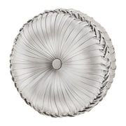 J. Queen New York Decorative Coordinate Pillows Bolero Tufted Round Decorative Throw Pillow
