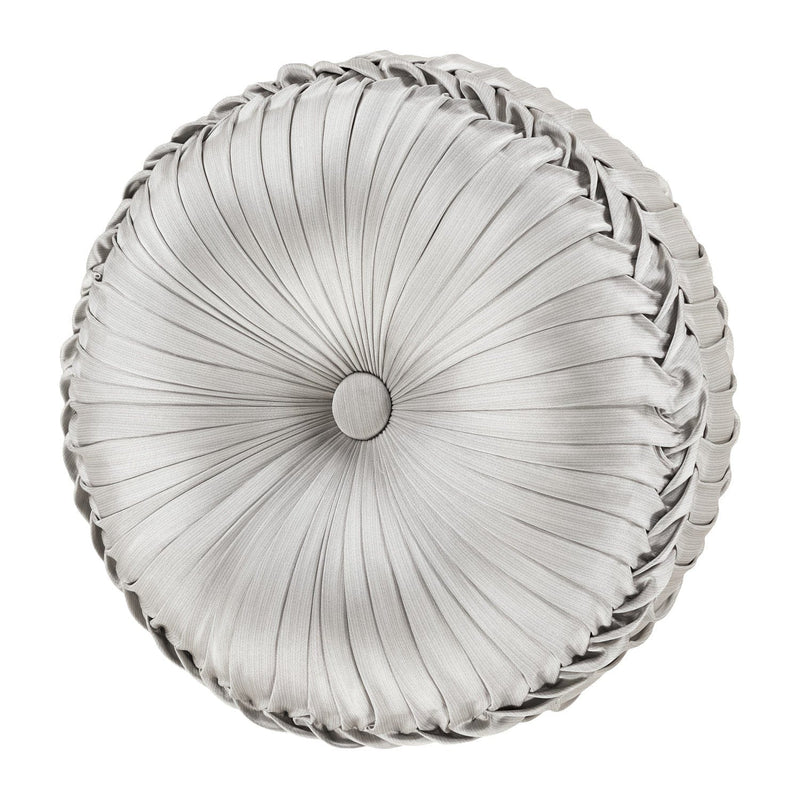 J. Queen New York Decorative Coordinate Pillows Bolero Tufted Round Decorative Throw Pillow