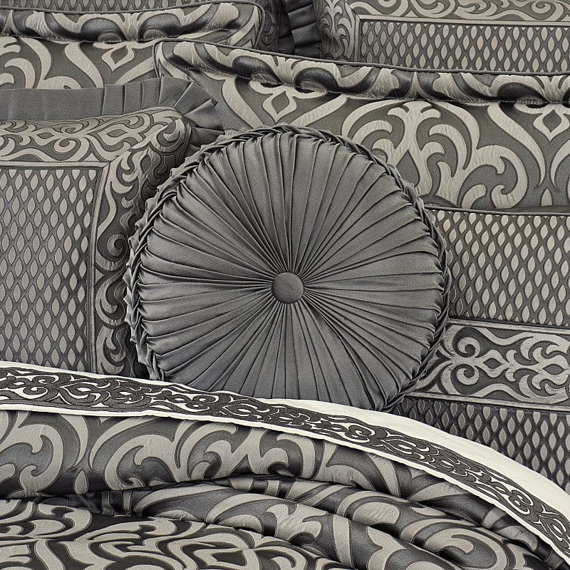 J. Queen New York Decorative Coordinate Pillows Bolero Tufted Round Decorative Throw Pillow