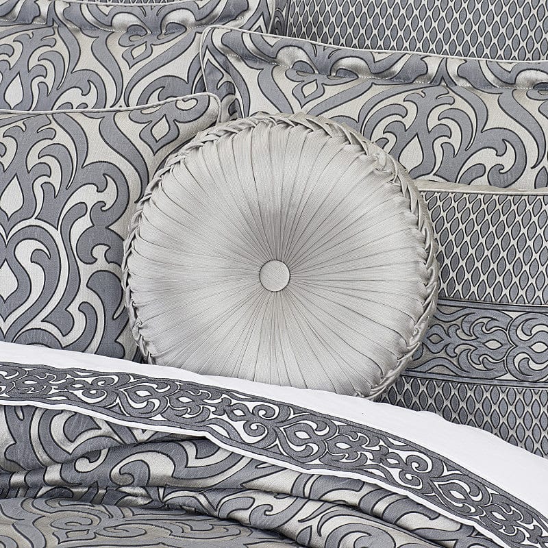 J. Queen New York Decorative Coordinate Pillows Bolero Tufted Round Decorative Throw Pillow