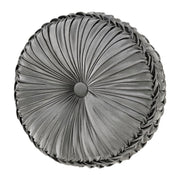 J. Queen New York Decorative Coordinate Pillows Bolero Tufted Round Decorative Throw Pillow