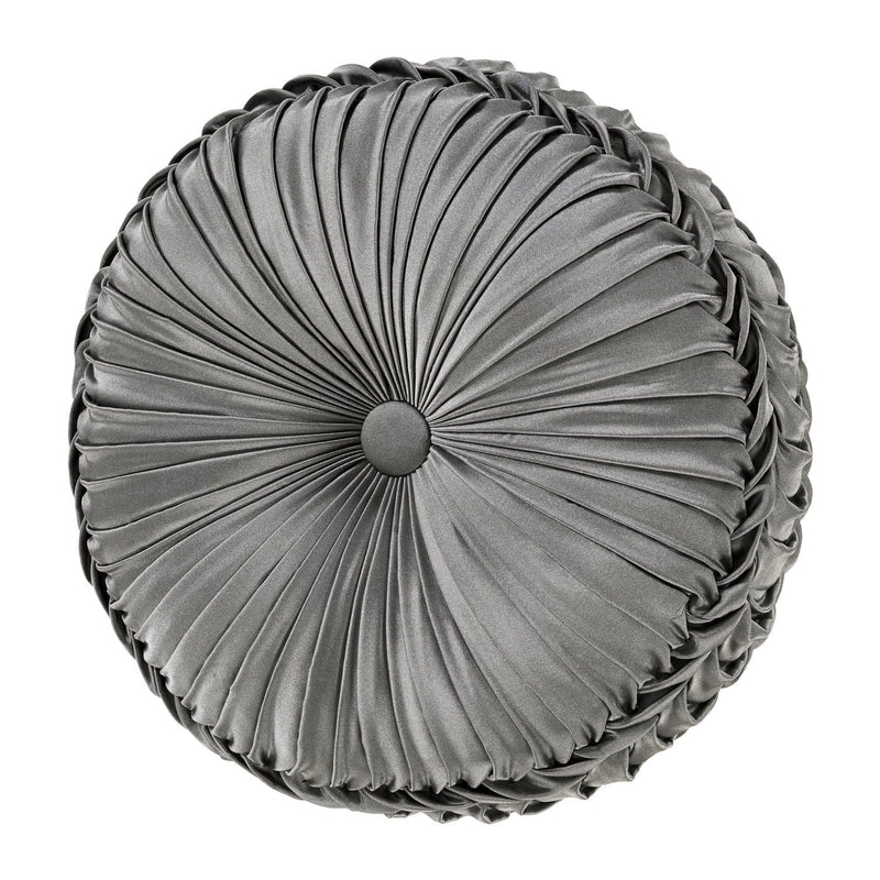 J. Queen New York Decorative Coordinate Pillows Bolero Tufted Round Decorative Throw Pillow