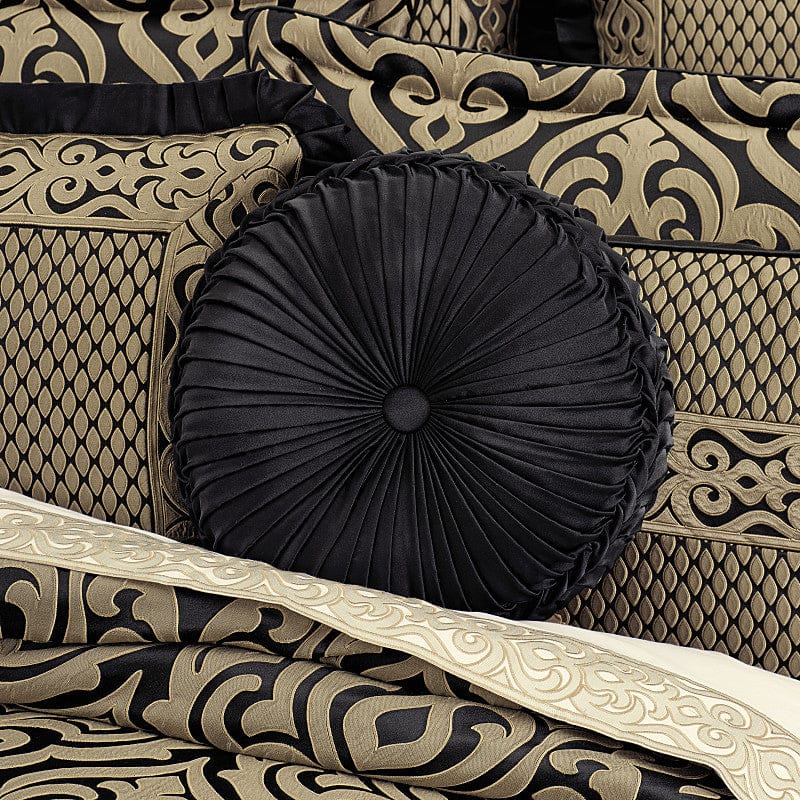 J. Queen New York Decorative Coordinate Pillows Bolero Tufted Round Decorative Throw Pillow