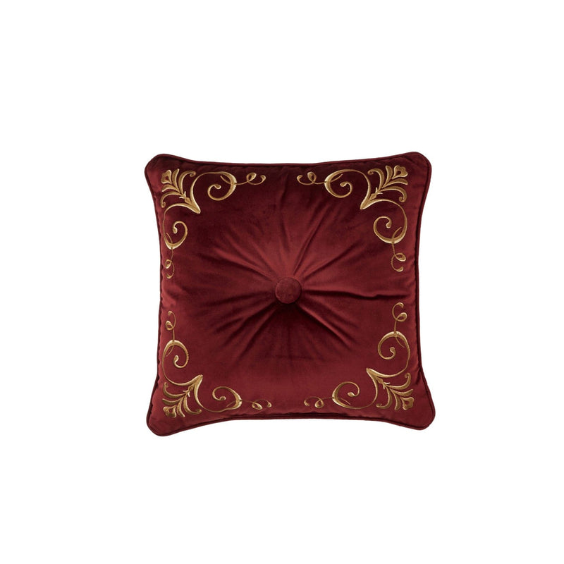 J. Queen New York Decorative Coordinate Pillows Bordeaux 18" Square Decorative Throw Pillow