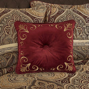 J. Queen New York Decorative Coordinate Pillows Bordeaux 18" Square Decorative Throw Pillow