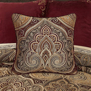J. Queen New York Decorative Coordinate Pillows Bordeaux 20" Square Decorative Throw Pillow