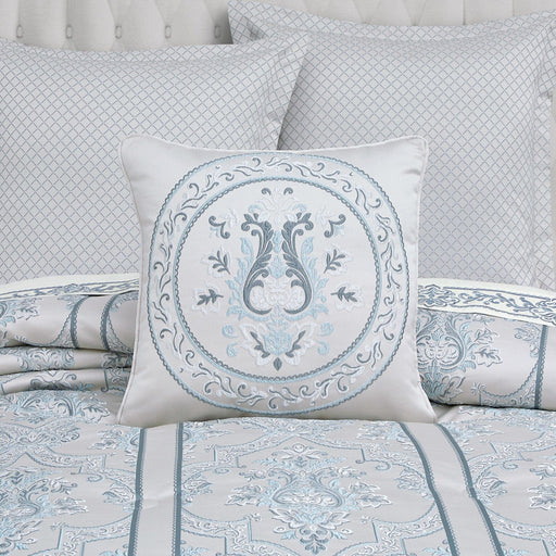 J. Queen New York Decorative Coordinate Pillows Boulevard 18" Square Embellished Decorative Throw Pillow