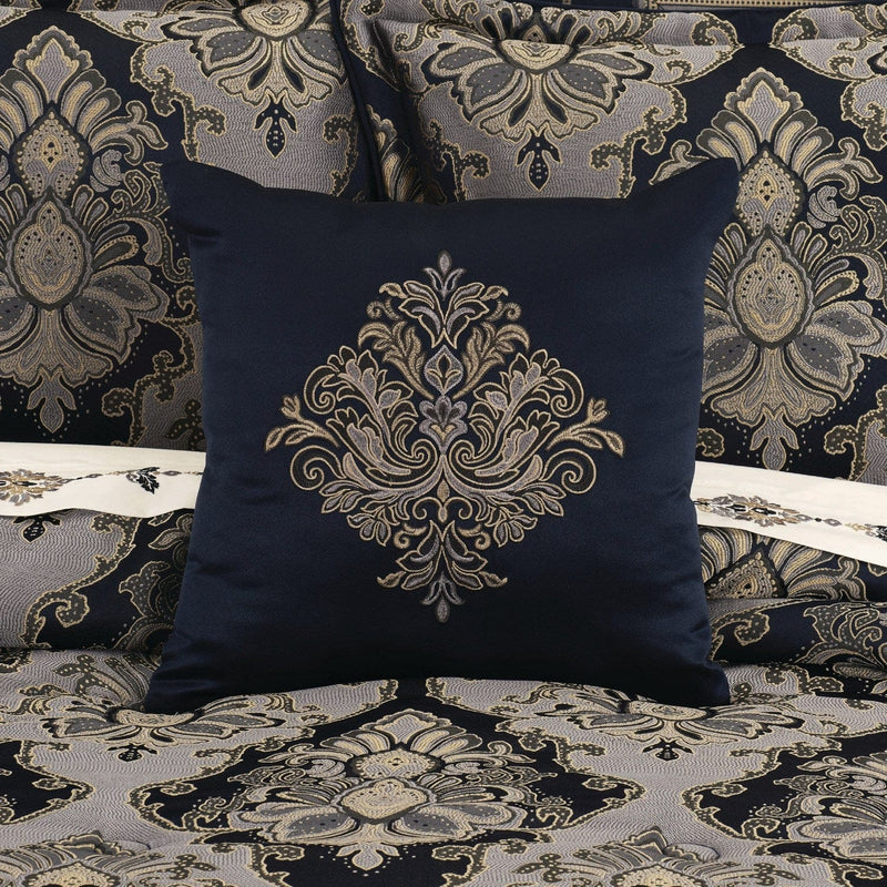 J. Queen New York Decorative Coordinate Pillows Bradley 18" Square Decorative Throw Pillow
