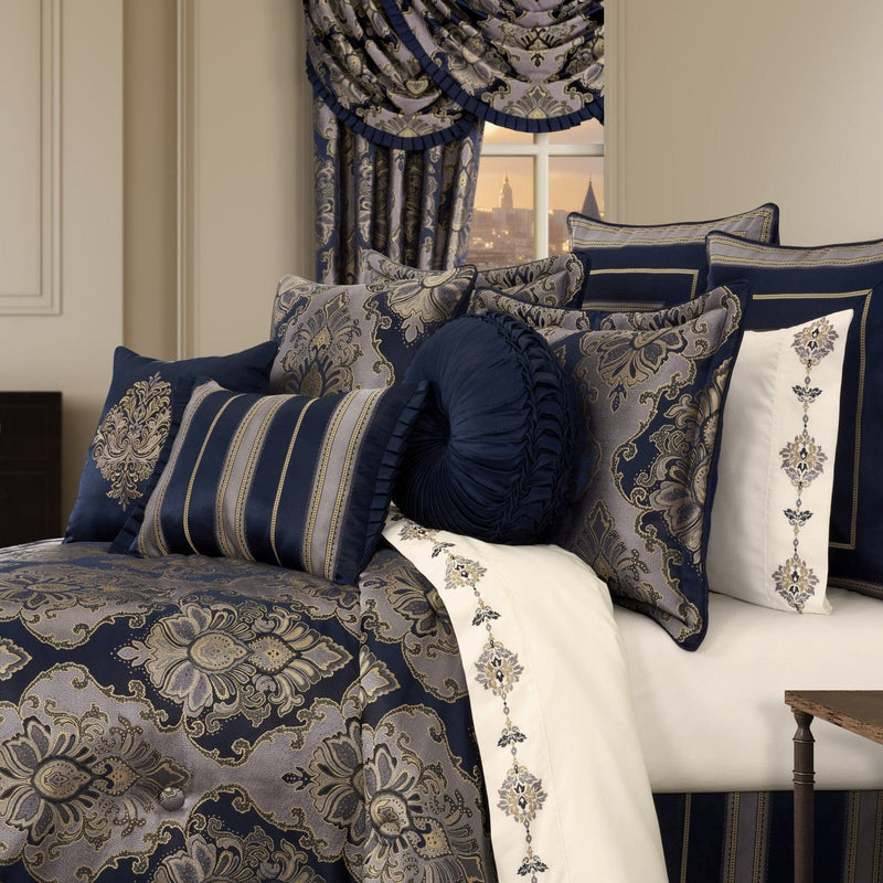 J. Queen New York Decorative Coordinate Pillows Bradley 18" Square Decorative Throw Pillow