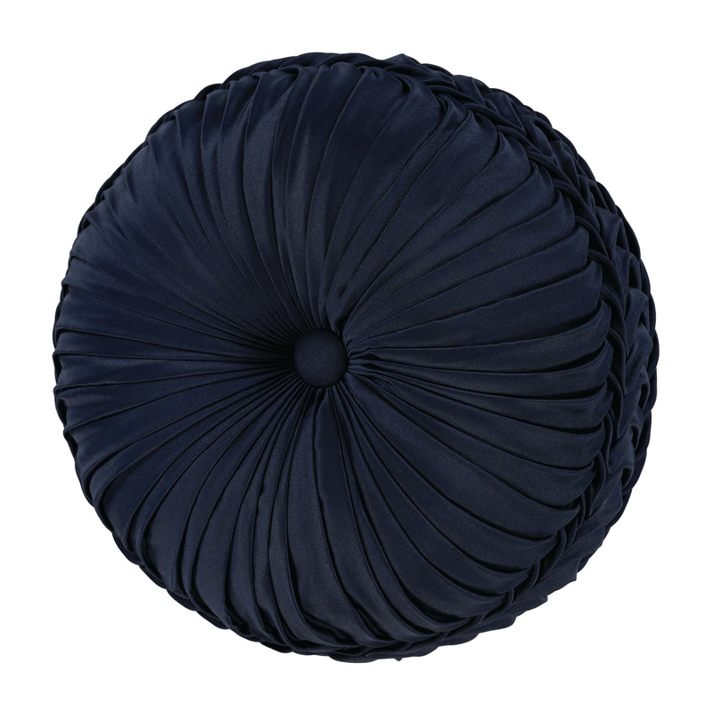 J. Queen New York Decorative Coordinate Pillows Bradley Tufted Round Decorative Throw Pillow