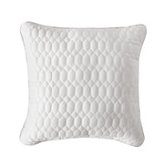 J. Queen New York Decorative Coordinate Pillows Brilliance 20" Square Quilted Decorative Throw Pillow