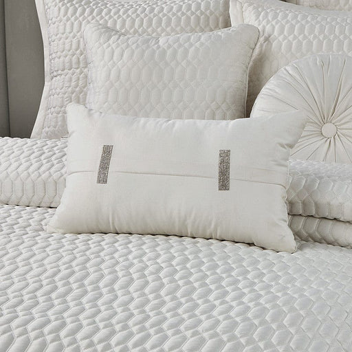 J. Queen New York Decorative Coordinate Pillows Brilliance Quilted Boudoir Decorative Throw Pillow