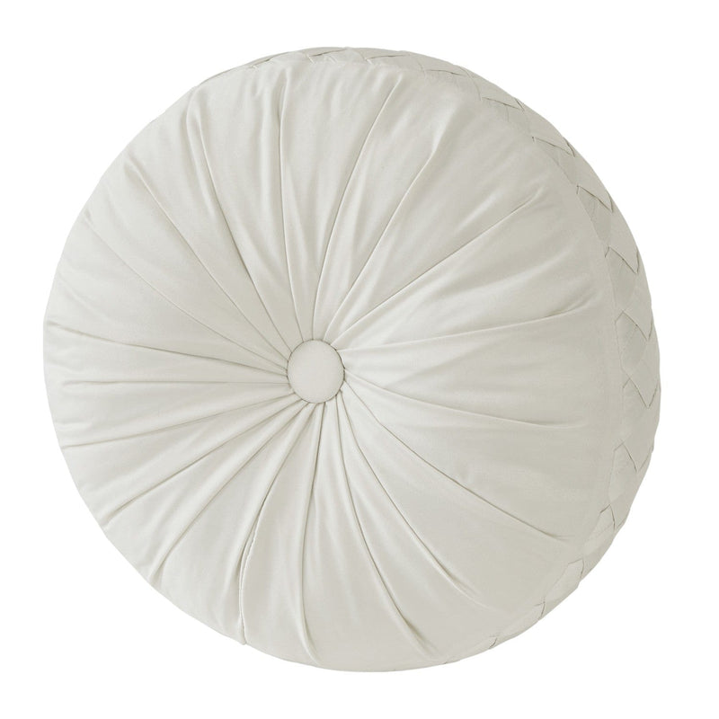J. Queen New York Decorative Coordinate Pillows Brilliance Tufted Round Decorative Throw Pillow