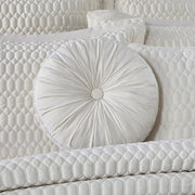J. Queen New York Decorative Coordinate Pillows Brilliance Tufted Round Decorative Throw Pillow