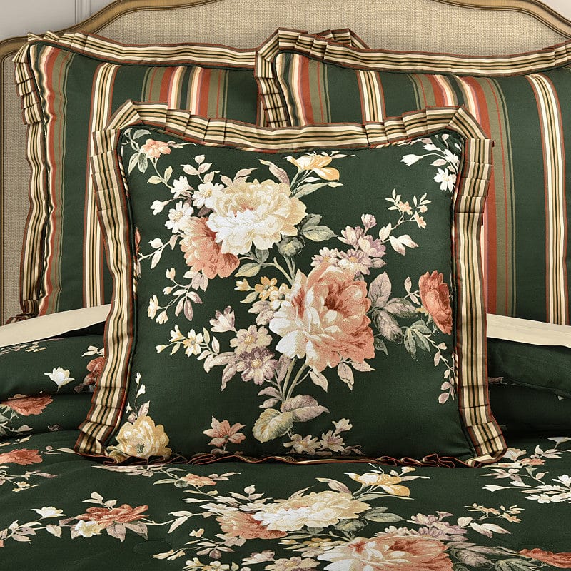 J. Queen New York Decorative Coordinate Pillows Brittany 20" Square Decorative Throw Pillow