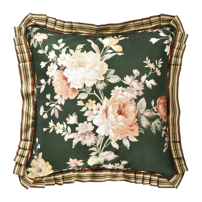 J. Queen New York Decorative Coordinate Pillows Brittany 20" Square Decorative Throw Pillow