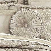J. Queen New York Decorative Coordinate Pillows Brunello Tufted Round Decorative Throw Pillow