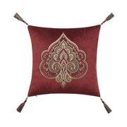 J. Queen New York Decorative Coordinate Pillows Calistoga 18" Square Embellished Decorative Throw Pillow