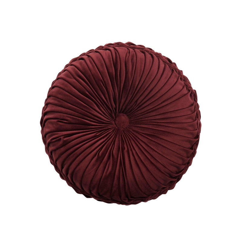 J. Queen New York Decorative Coordinate Pillows Calistoga Tufted Round Decorative Throw Pillow