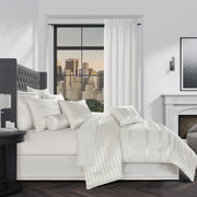J. Queen New York Decorative Coordinate Pillows Calvari Platinum Boudoir Decorative Throw Pillow