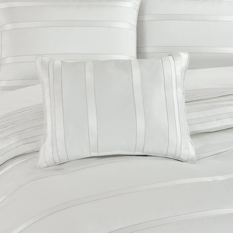 J. Queen New York Decorative Coordinate Pillows Calvari Platinum Boudoir Decorative Throw Pillow