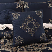 J. Queen New York Decorative Coordinate Pillows Caruso 18" Square Embellished Decorative Throw Pillow