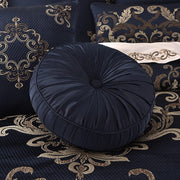 J. Queen New York Decorative Coordinate Pillows Caruso Tufted Round Decorative Throw Pillow