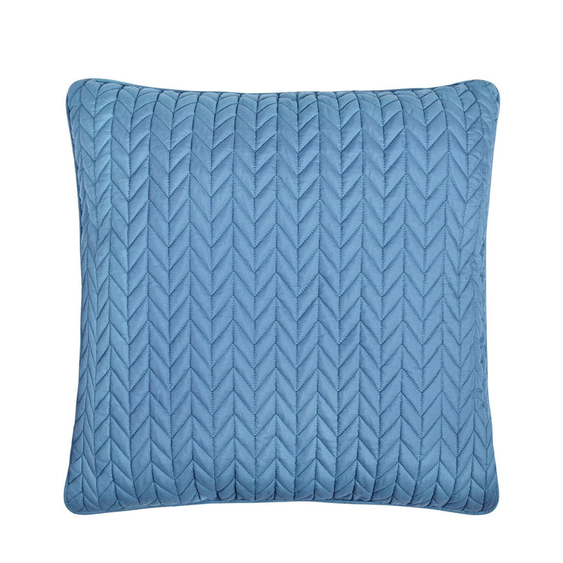 J. Queen New York Decorative Coordinate Pillows Cayman 20" Square Quilted Decorative Throw Pillow