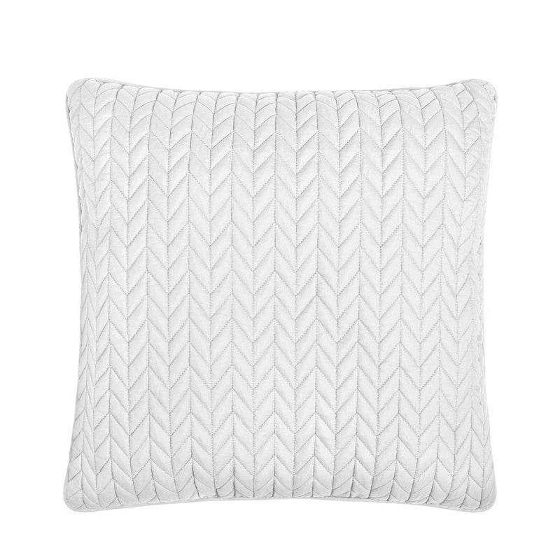 J. Queen New York Decorative Coordinate Pillows Cayman 20" Square Quilted Decorative Throw Pillow