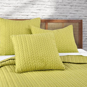 J. Queen New York Decorative Coordinate Pillows Cayman 20" Square Quilted Decorative Throw Pillow