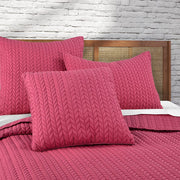 J. Queen New York Decorative Coordinate Pillows Cayman 20" Square Quilted Decorative Throw Pillow