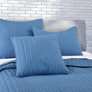 J. Queen New York Decorative Coordinate Pillows Cayman 20" Square Quilted Decorative Throw Pillow