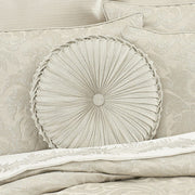 J. Queen New York Decorative Coordinate Pillows Celine Tufted Round Decorative Throw Pillow